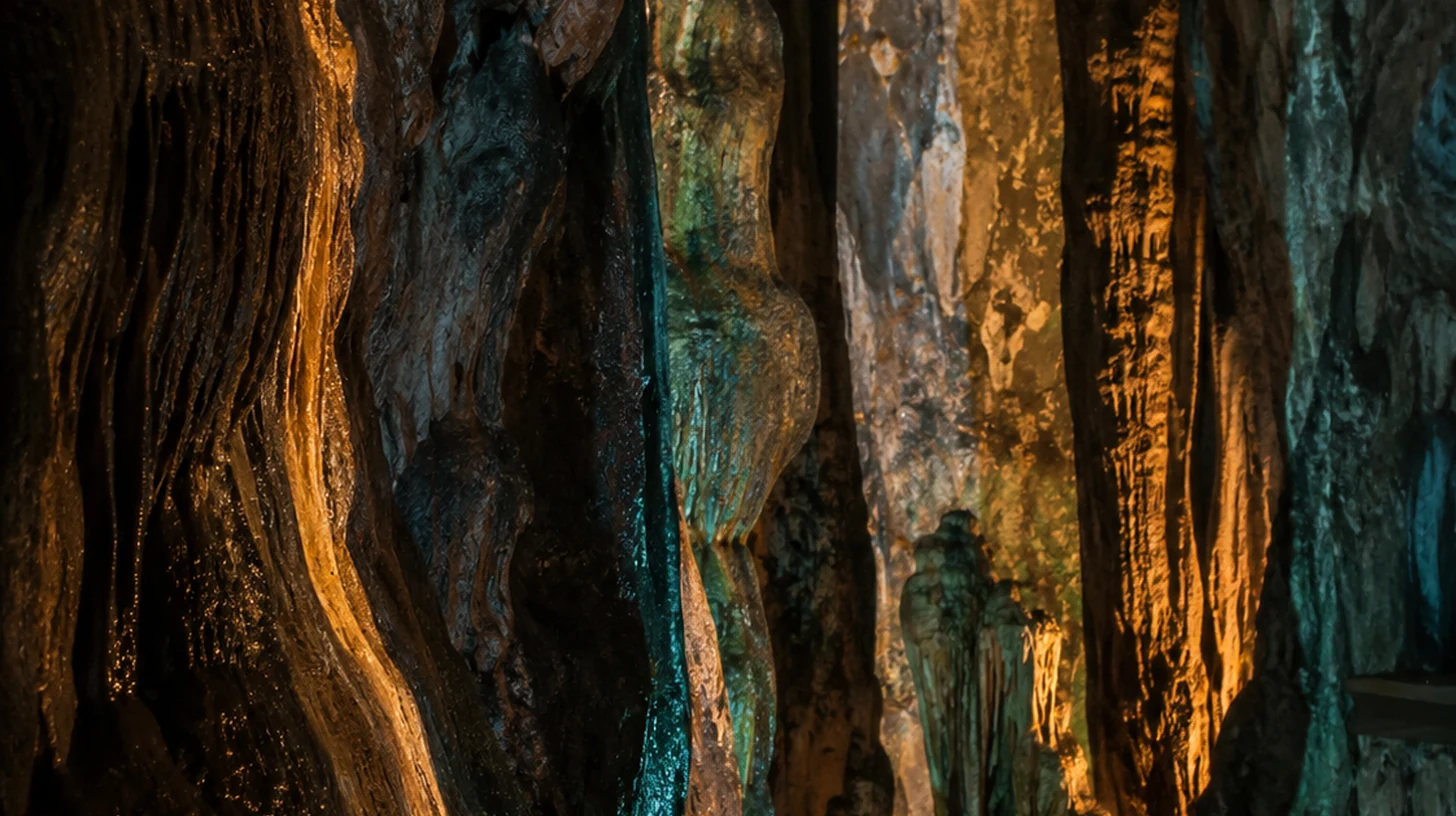 Fragile cave formations and protected karst textures in Malaysia